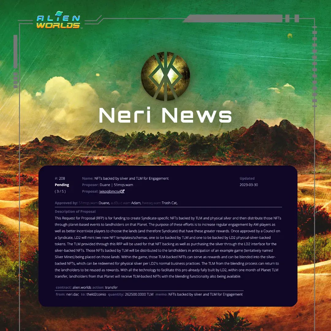Alien Worlds Official tweet media
