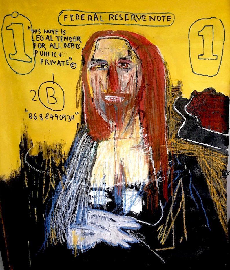 GuiuMas's tweet photo. La Monalisa  de  Jean-Michel Basquiat.
#Basquiat
#art
#lamonalisa https://t.co/BR20dUmTEy