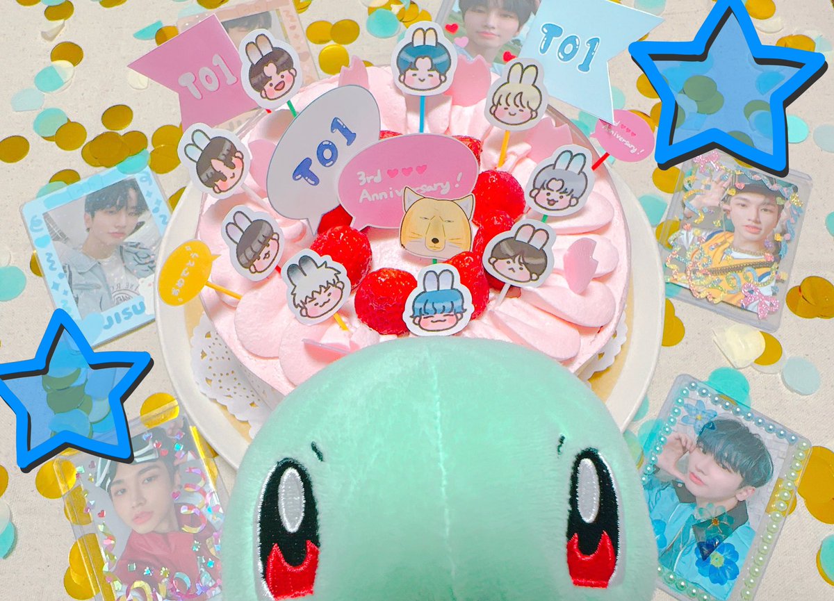 togekame's tweet image. 🌸TO1 3주년 축하해🌸

ケーキ買えたので改めておめでとう🥳
TO1がこの先ずっとずっと幸せでありますように！
１つでも多く夢が叶いますように！🙏
앞으로도 계속 응원해요〜！✨

#TO1_3周年さらなる高みを目指して
#티오원3주년_너무축하해_많이행복해
#3yearsTOgether @TO1_offcl