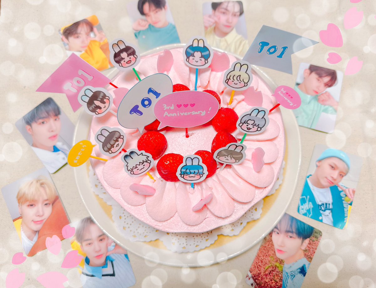 togekame's tweet image. 🌸TO1 3주년 축하해🌸

ケーキ買えたので改めておめでとう🥳
TO1がこの先ずっとずっと幸せでありますように！
１つでも多く夢が叶いますように！🙏
앞으로도 계속 응원해요〜！✨

#TO1_3周年さらなる高みを目指して
#티오원3주년_너무축하해_많이행복해
#3yearsTOgether @TO1_offcl