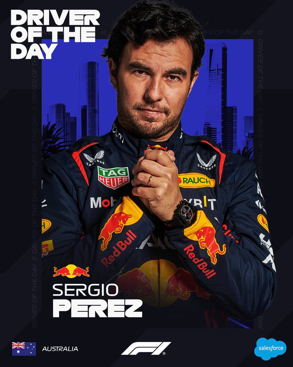 ChecoFanPage's tweet photo. 🇦🇺 Tu piloto del día @SChecoPerez 💪🏻 https://t.co/YowFNnfPuo