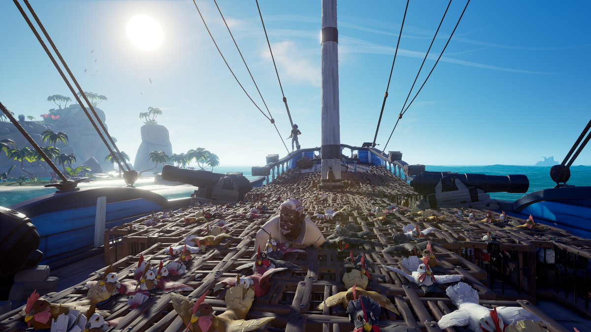 its_durp's tweet photo. What do you do if you hold the @SeaOfThieves #KegStack Record (1,169Kegs) and the #StoolStack Record (314Stools)?
Obviously you take on the #ChickenStack Record and set that at 516 Chickens.
Myself, @EBacon1Gaming & @engelby_ are all now Triple Record Holders.
#BeMorePirate https://t.co/dZpVytITBC