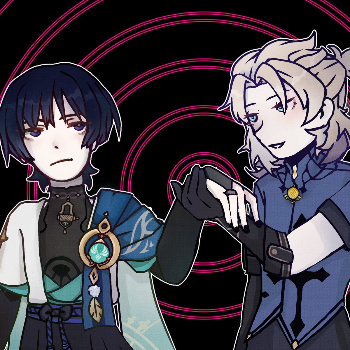 MuruiChan's tweet photo. #GenshinImpact #albedo #scaramouche #scarabedo https://t.co/E299r9JvuM