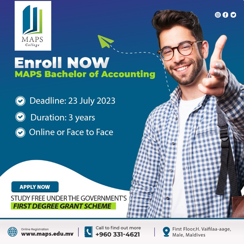 maps_college's tweet photo. If it was not hard everyone would do it. It is the hard that makes it great!
MAPS Bachelor of Accounting course includes ACCA modules as part of the syllabus so that students achieve dual qualifications when they complete the course.
#MAPSCollege #MAPSforSuccess #FALIMGroup https://t.co/knKJhhsm9s