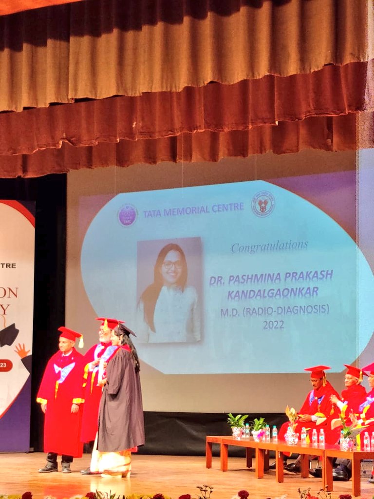 pashmina_kandy's tweet photo. Graduation Day !🎓
MD Radiodiagnosis it is !! ✨
Forever grateful to be a part of this prestigious institute @TataMemorial and a special thank you to all my mentors! @tmhradiology
Aiming forward and upward, always! 📈. https://t.co/VBsA4HSxAa