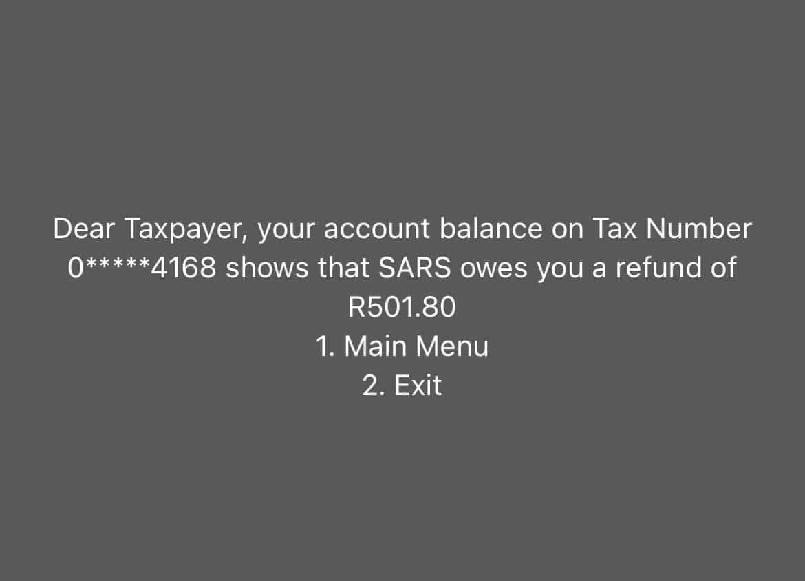 *134*7277# 🔌🔌

Niyeke uhlupha abantu base SARS nge calls or stand in unnecessary queues. Danko.