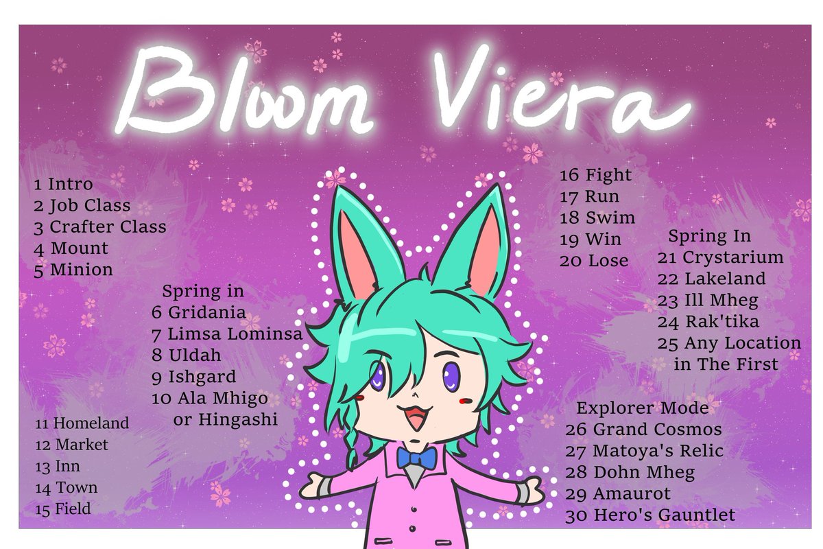 SeiounArt's tweet photo. Bloom Viera Month
🌸Day 1 Introduction
Touka Yoshikage a Viera who came from the unknown lands.
#VierApril #BloomViera #Nazaidraws #FFXIVART https://t.co/PCSdc8BFmA