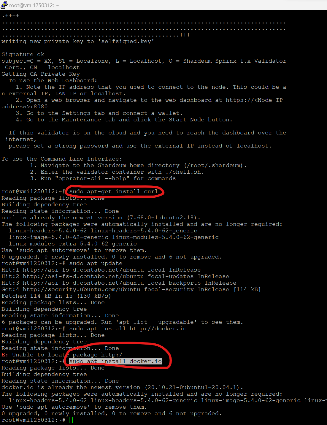 Crypto Stream on Twitter: "Copy the following commands into your command  line: Step 1: 1) "sudo apt-get install curl" 2) "sudo apt update" 3) "sudo  apt install https://t.co/wkKIEWFYHa " This will install