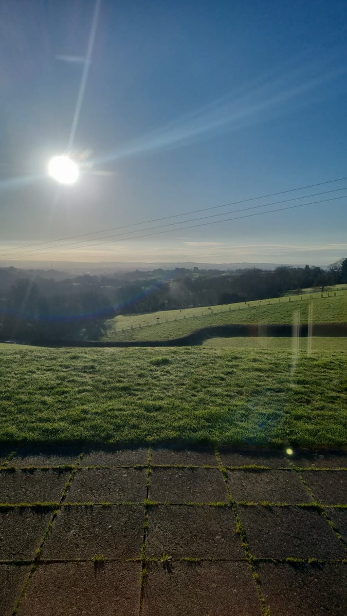 What a morning to wake up to. Let's hope it continues. 🌞 #devon #countryside #exeter #sheep #farming #bestview