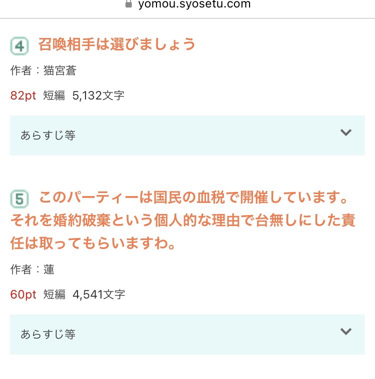 その他の日間ランキング5位にランクインです！
ありがとうございます！
#小説家になろう #小説家さんと繋がりたい