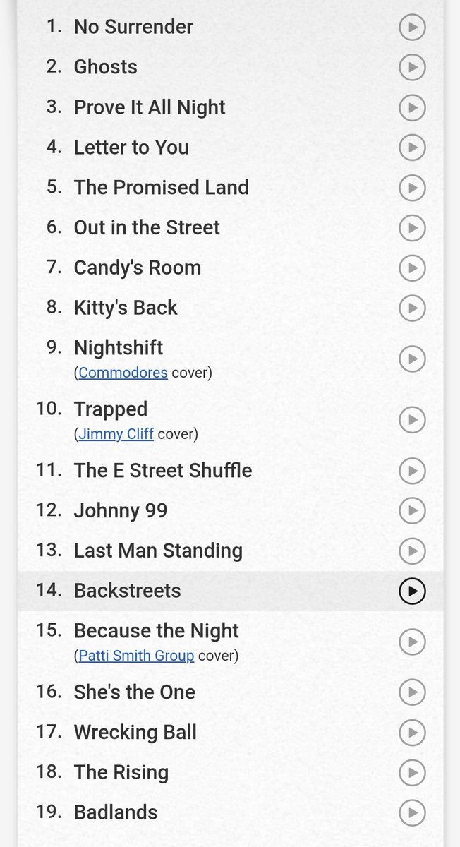 BruceTourNews's tweet photo. The setlist from the show in New York, April 1st 2023

JUNGLELAND DEBUTED!! https://t.co/cQjN4SD29h