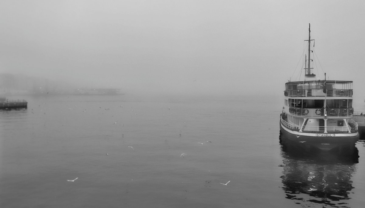 Another nice #TezQuakeAid  photo. "Cold foggy sea" by <a href="/FurkanGencturk6/">Furkan</a> . Sometimes (but not always) I miss Istanbul.