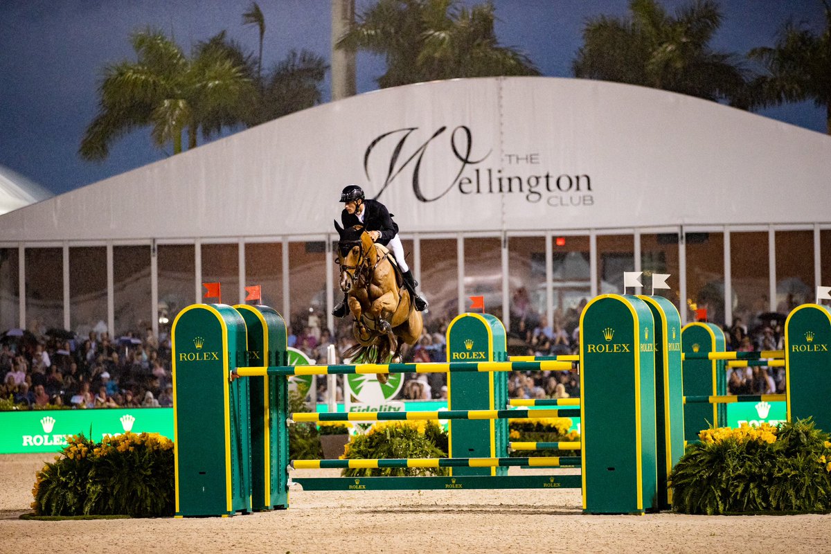 RolexGrandSlam's tweet photo. And Richard Vogel and Cepano Baloubet win the @rolex Grand Prix at @Official_WI_WEF 🐴🏆🇺🇸
What an impressive performance on the Saturday Night Lights 🔥
#rolexgrandprix #wellingtoninternational #wef12 #wef #equestrian 📸 @AshleyNeuhof https://t.co/TpBWVRDlZR