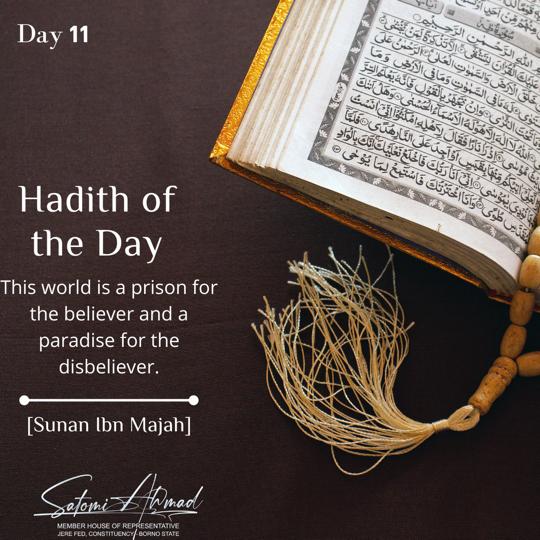 JeebreelMaidami's tweet image. HADITH OF THE DAY:

RAMADAN MUBARAK!

#day11 
#RamadanMubarak 
#RamadanMessage
#EngrSatomiMHR