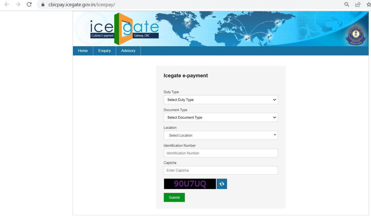 cbic_india's tweet photo. Dear User, 

We have migrated from the old e-payment gateway to a new Payment gateway.

Kindly clear your browser cache - cookies &amp; then click on the below link to make your custom duty payments. 

https://t.co/Y1lnk3IRbQ 

Advisory 👉 https://t.co/uZQNK8LZkm

New Page 👇 https://t.co/fT81FJpvVO