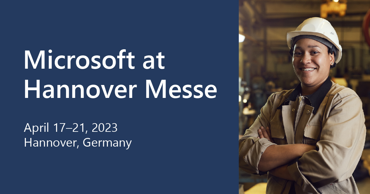 ms_pakistan's tweet image. Are you heading to #HM23 on April 17-21, 2023? 🙌

Visit our booth in Digital Ecosystems in Hall 17 and learn how to achieve more with Microsoft Cloud for Manufacturing.

⚙️ Learn more: msft.it/6016gDj7q

#MicrosoftMEA #MSCloud #MSIndustrySolutions