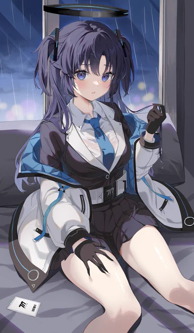 ユウカ「…これは計算外の雨に降られてしまいましたね、先生」#ブルアカ 