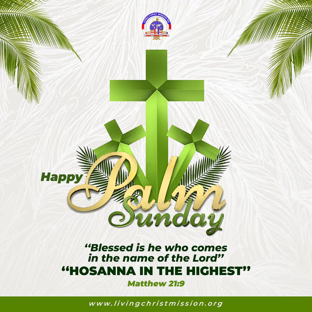 LivingChristLCM's tweet photo. Happy Palm Sunday…

Enjoy a great day in the presence of God.

#LivingChristMission
#DaddyHezekiah
#PalmSunday2023 
#JesusChrist https://t.co/eX2Y8Lyesi