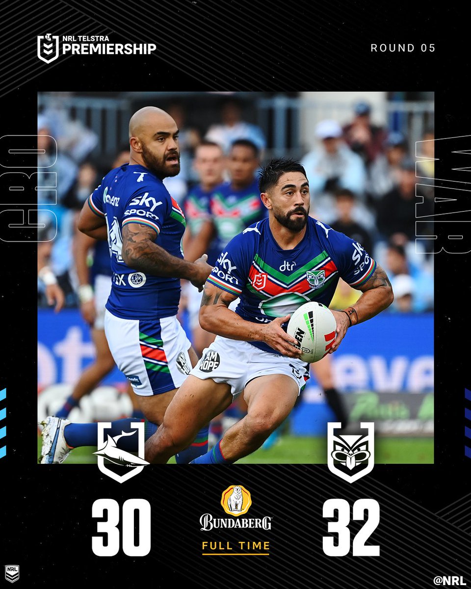 NRL's tweet photo. COMEBACK 😱
#NRLSharksWarriors https://t.co/0i1mda7yDA
