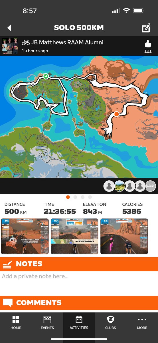 RoninTriathlete's tweet photo. Did a Zwift “ride” yesterday - think I’ll take a day off today!! Damn hard, but raised some great donations for a local hospice @stpetershospice https://t.co/X5OHCv06nw