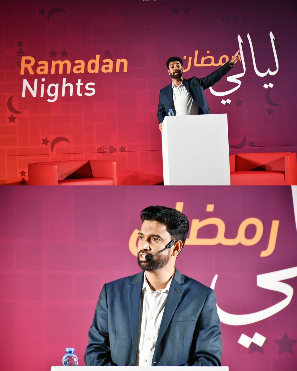 الحمد لله، لقد حظيت بفرصة إلقاء خطبة رمضانية عقدها #BinzaidQatar في حديقة الأكسجين لأهالي كيرالا، حضر فيها تقريبا ثلاثة آلاف، رجالا ونساء وأطفالا، حيث تحدثت فيه عن "القرآن ورمضان"، اي اجتمعنا لنقتسم ميراث #محمد_صلى_الله_عليه_وسلم كما قال به ابن مسعود. تقبل الله منا حسناتنا 🤲🏻