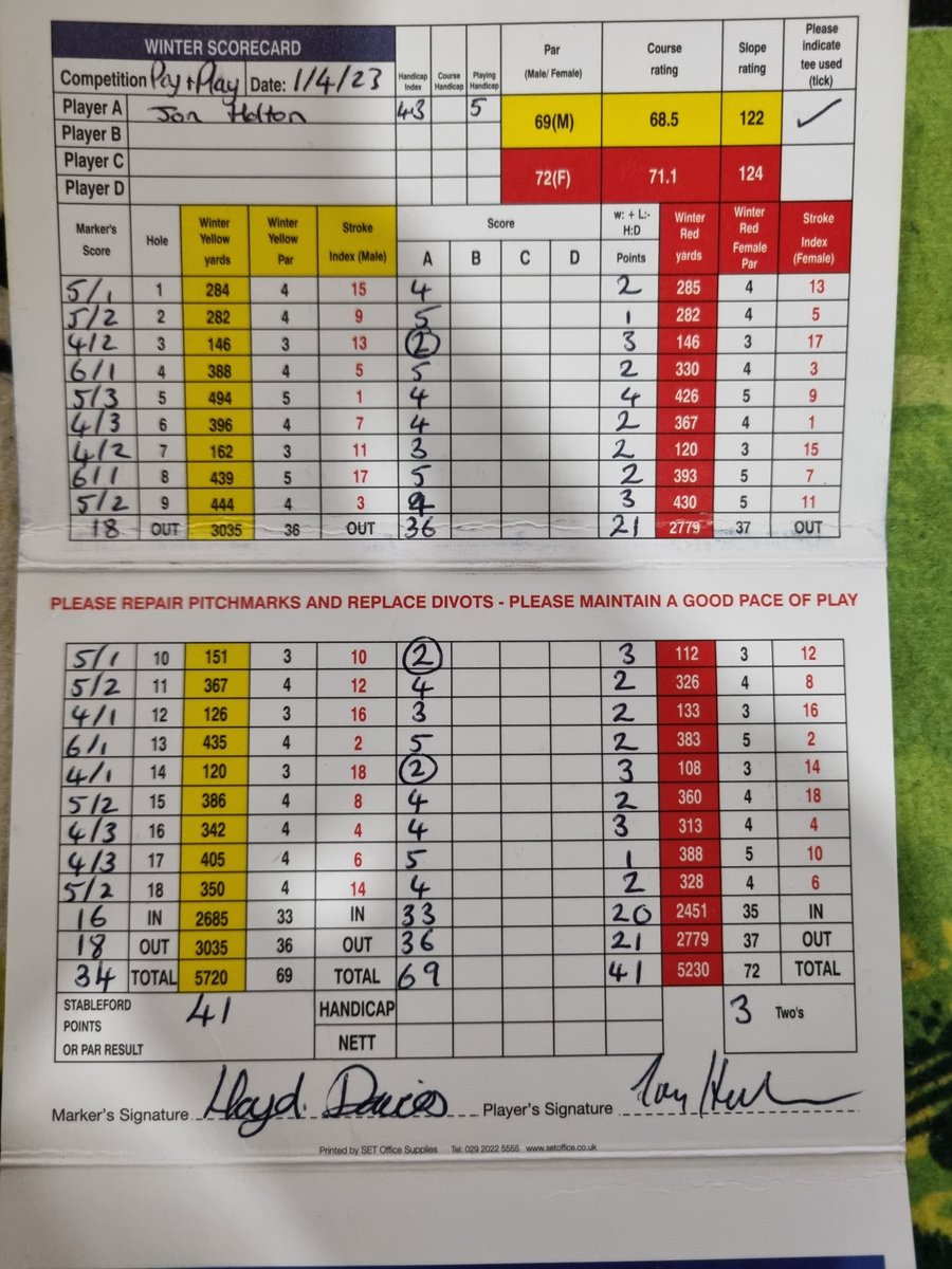 Nice to start the best week of the year and the season with a round in the 60s ⛳️