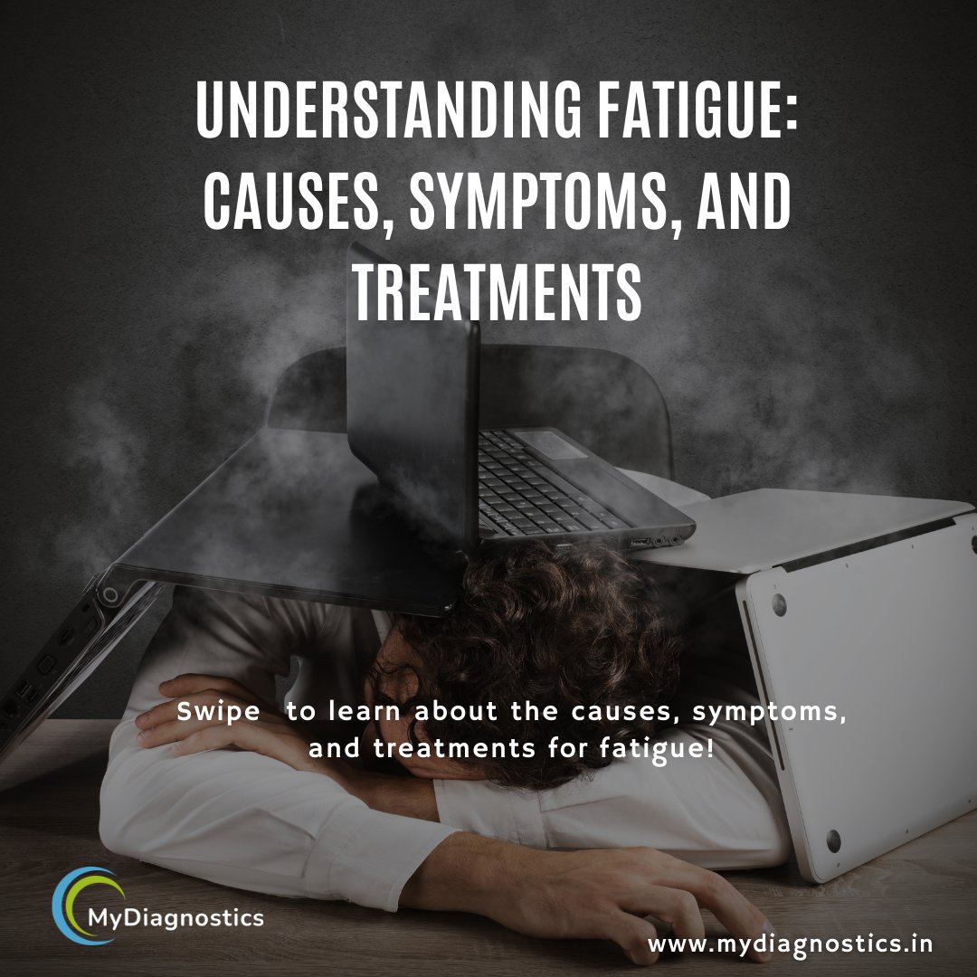 MyDiagnosticsIN's tweet photo. Discover the causes, symptoms, and treatments for fatigue in our latest post. Learn how to manage fatigue and improve your overall well-being. Say goodbye to constant tiredness and hello to a healthier, more energetic life! 🌟💤 
#fatigue #health #wellness #chronicfatigue https://t.co/7zoJ1eQyFN