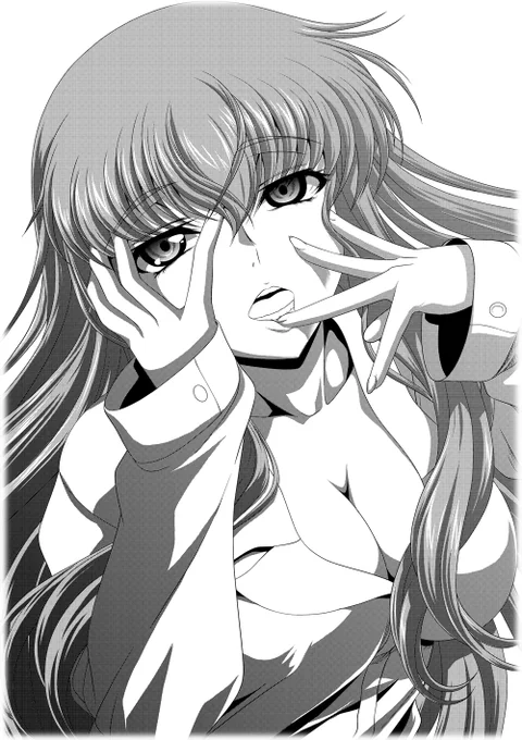 カラーとモノクロは別で描いてた 