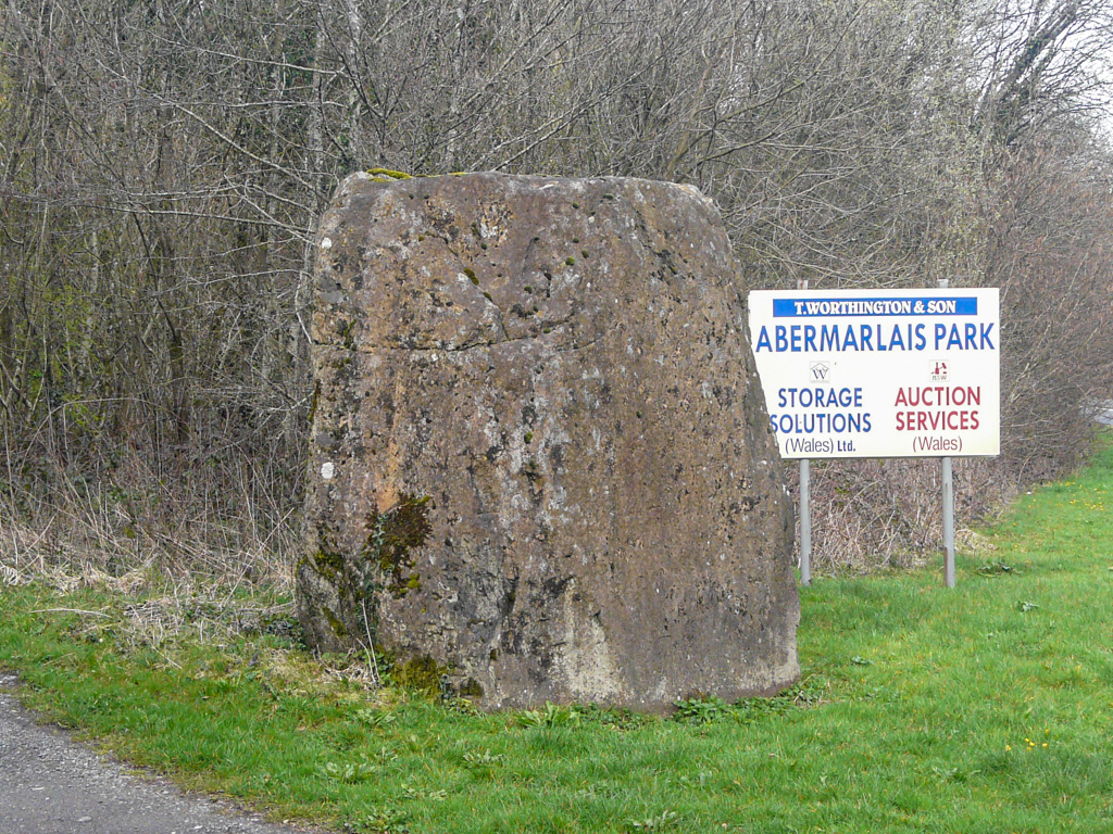 #StandingStoneSunday Carreg fawr/ Abermarlais Llangadog
Massive stone 3m in height said to  have been moved here  in about 1840 Tradition states Sir Rhys ap Thomas had had the stone placed upright to commemorate the Battle of Bosworth