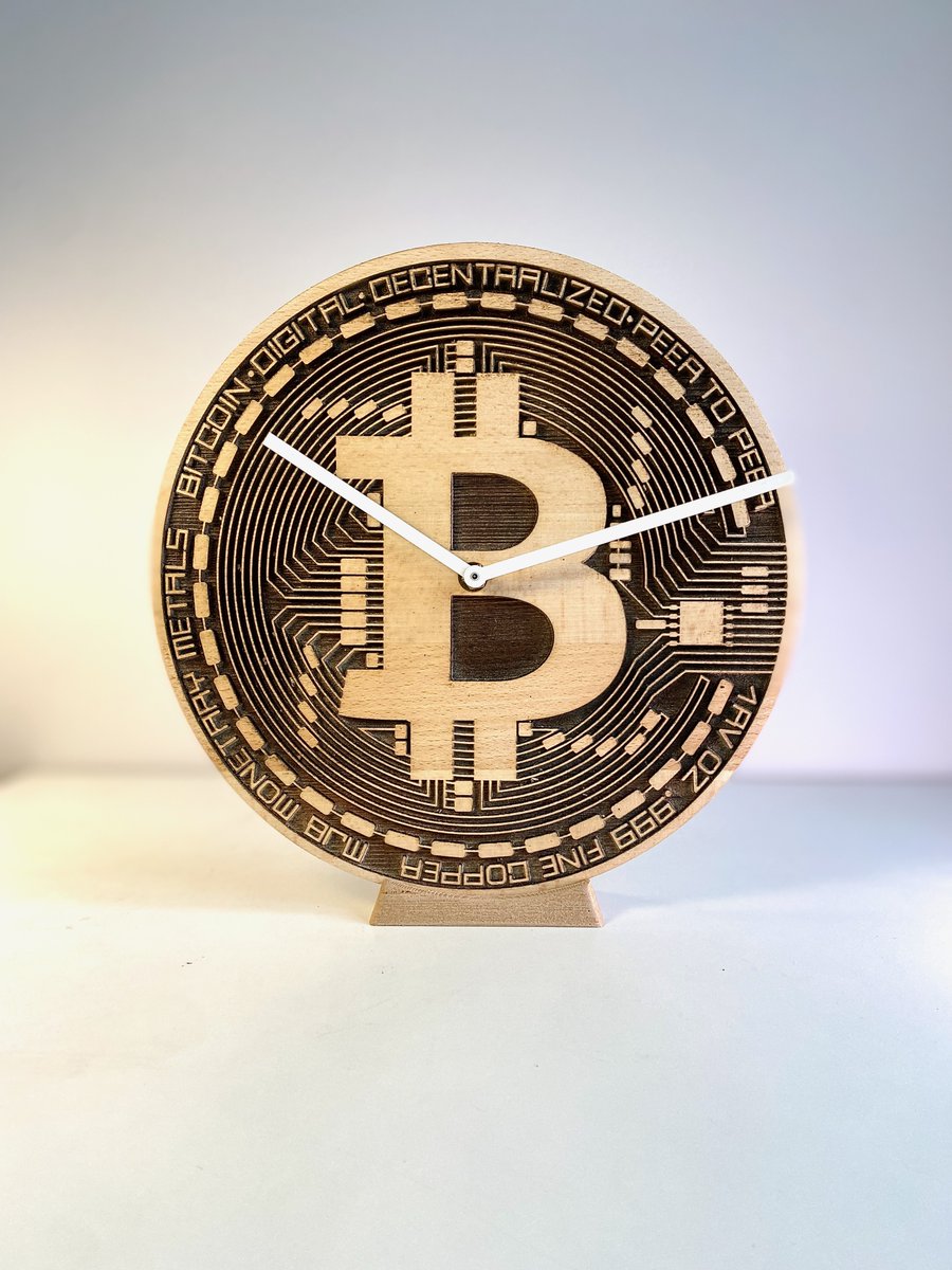 maciekkozerski's tweet image. Update your workspace with our stylish Bitcoin Crypto Clock, featuring a silent quartz movement for a serene atmosphere. 🌿 #OfficeClock #SilentClock etsy.me/3rGBffl