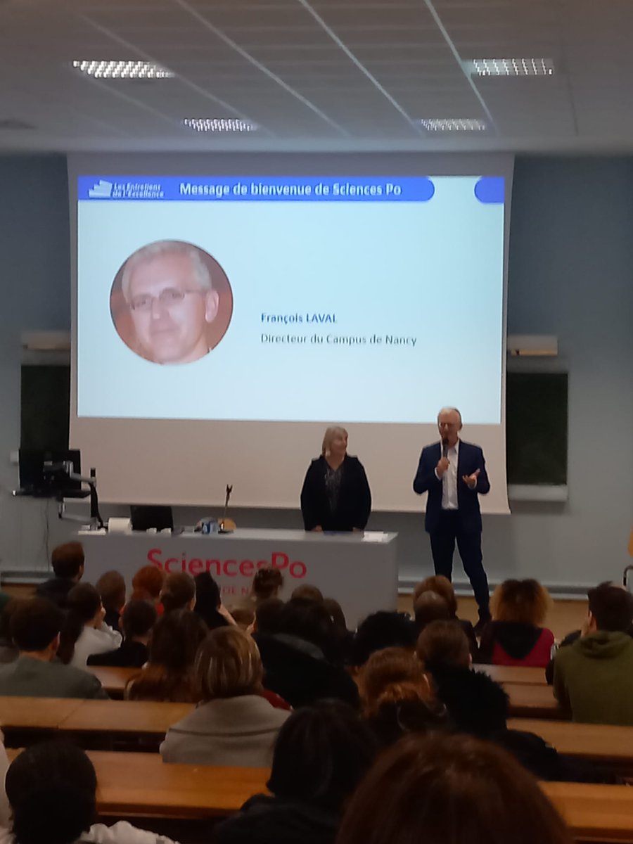 Hier, plus d'une vingtaine d'élèves de la #cordeePlusUltra ont participé aux Entretiens d'excellence organisés à <a href="/sciencespo/">Sciences Po</a> site de #Nancy. Des rencontres favorisant l'#orientation éclairée des élèves.
<a href="/Les_EE/">Les Entretiens de l'Excellence</a> <a href="/DimitriSydor/">Dimitri Sydor-Vienne</a> <a href="/Farida1Ouali/">Ouali Farida</a>   <a href="/KacedLinda/">Linda KACED</a> <a href="/LPOJullyStAvold/">Lycée Charles Jully-Saint Avold</a>