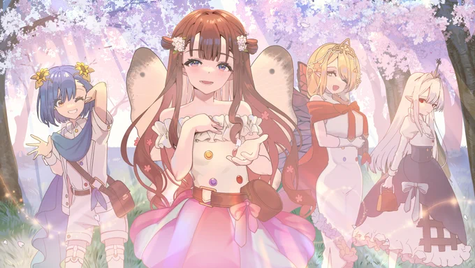 四季を告げるの妖精たちの秘密のコンサート  #EIZOイラストコンテスト 