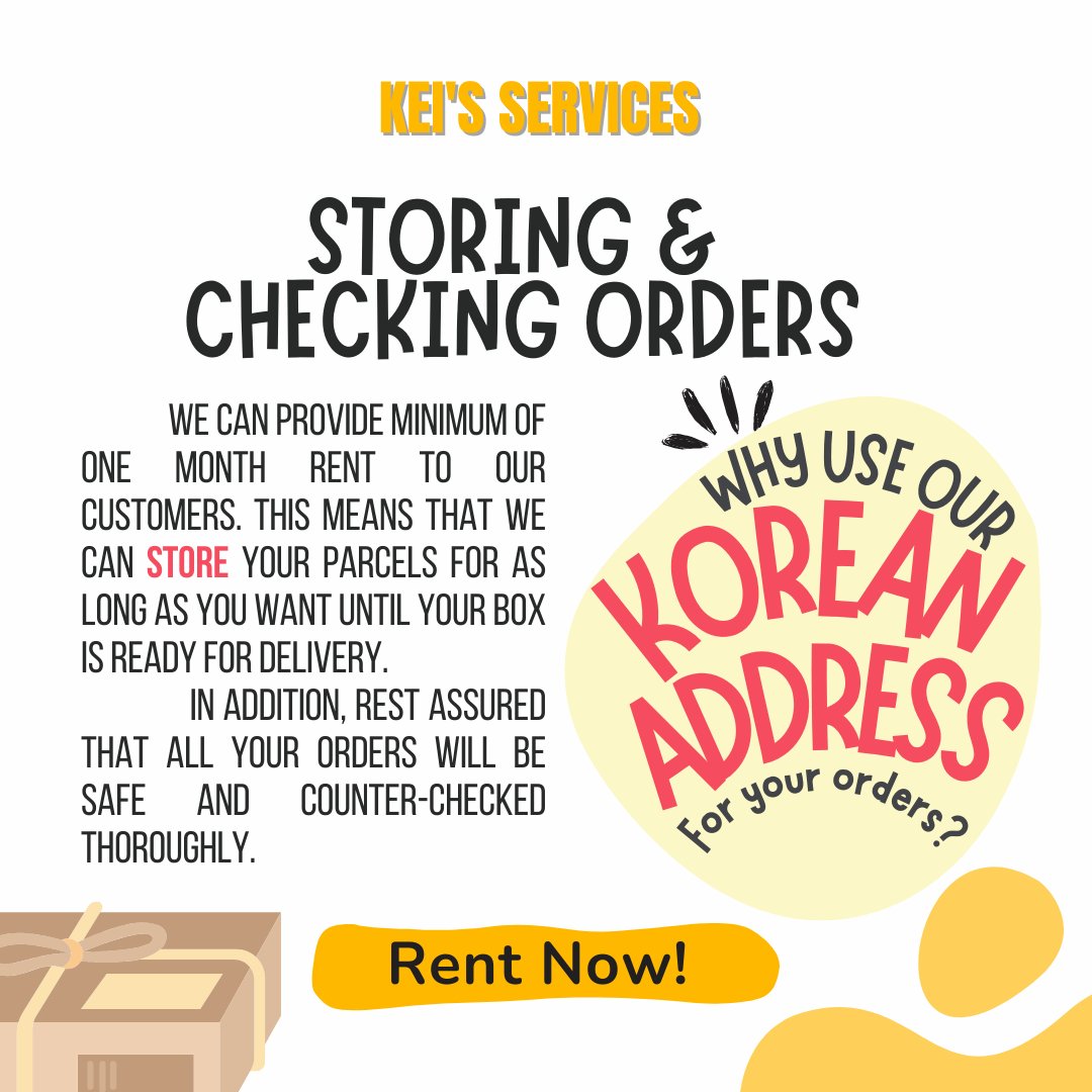 KEI’S KOREA WAREHOUSE SERVICE KR ADDRESS RENTAL on Twitter "Here are