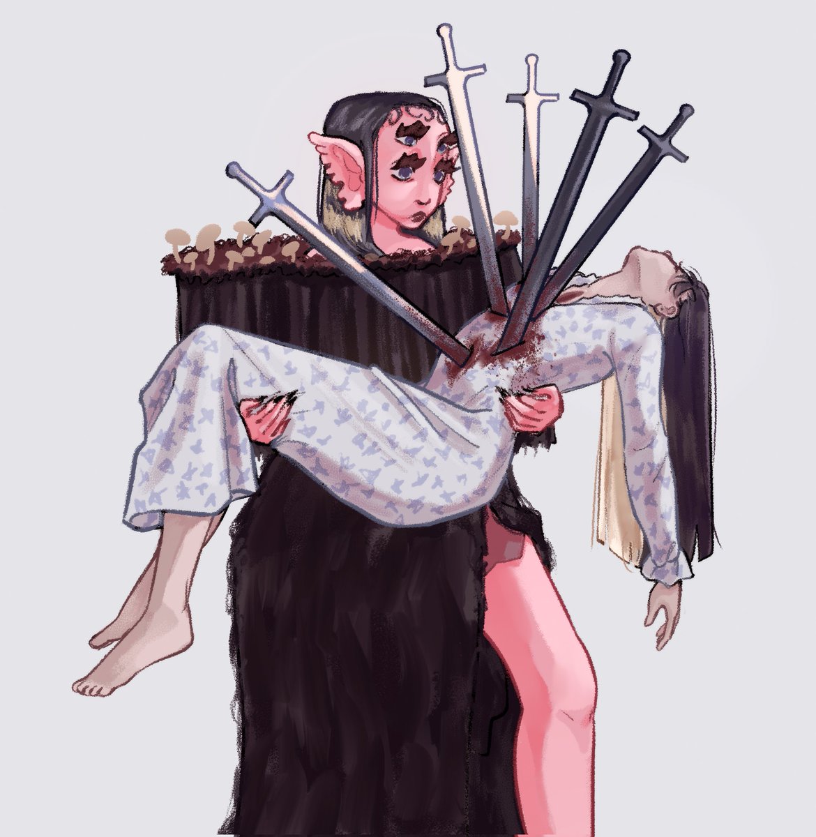 motryaelf's tweet photo. Тіло зустрілося з душею 
#украрт #fanart #melaniemartinez #portals https://t.co/Cc2x8g9jR2