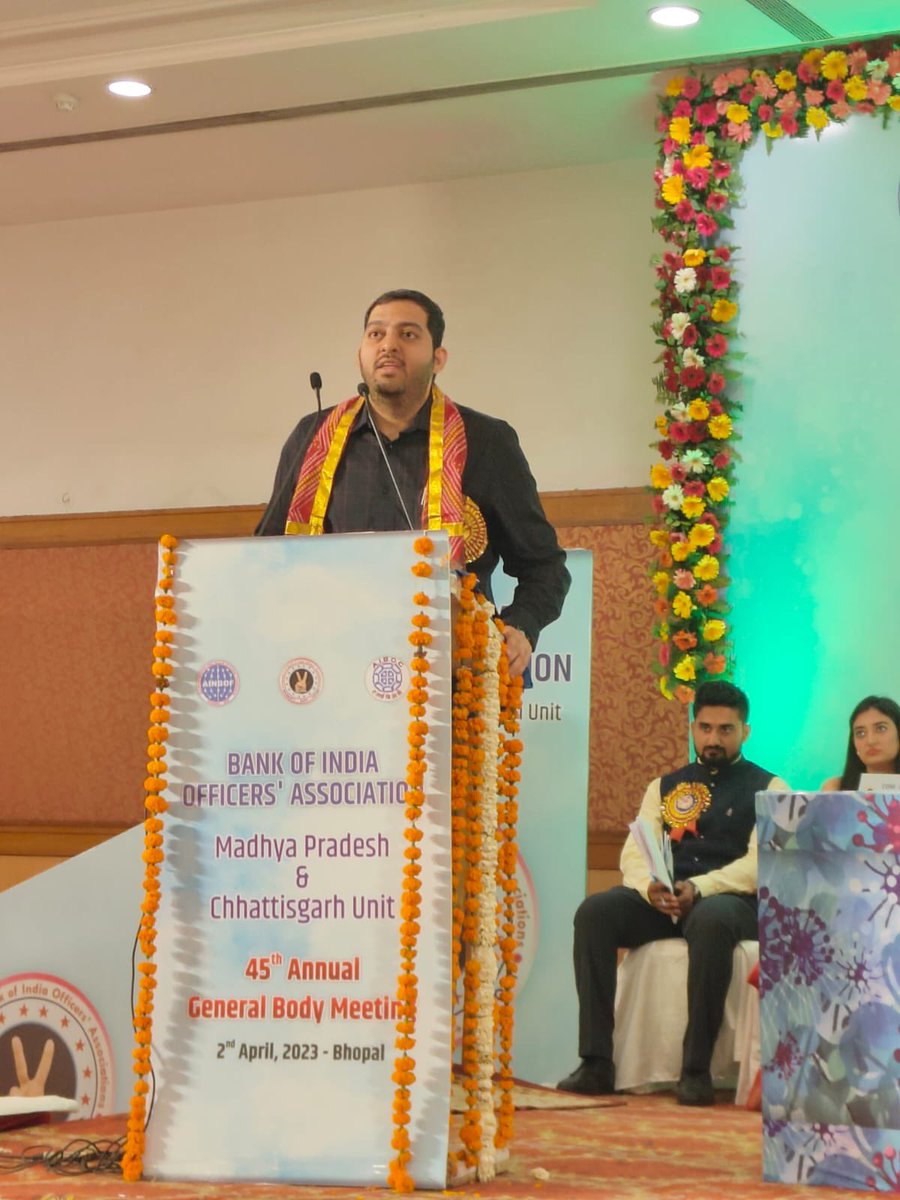Saurabh_Munger's tweet photo. Glimpse of 45 th AGM of MP &amp; CG unit graced by Leader of Leaders Com @SunilKu92687431 Sir, Com @sanjaybpi Sir, Com. @nilesh_pawar15 Jee &amp; other Federation leaders with GMNBG, ZM Bhopal &amp; Indore &amp; vibrant comrades. @fboioa_india @BOIOAMPCGUNIT https://t.co/Ps0MqDkP1x