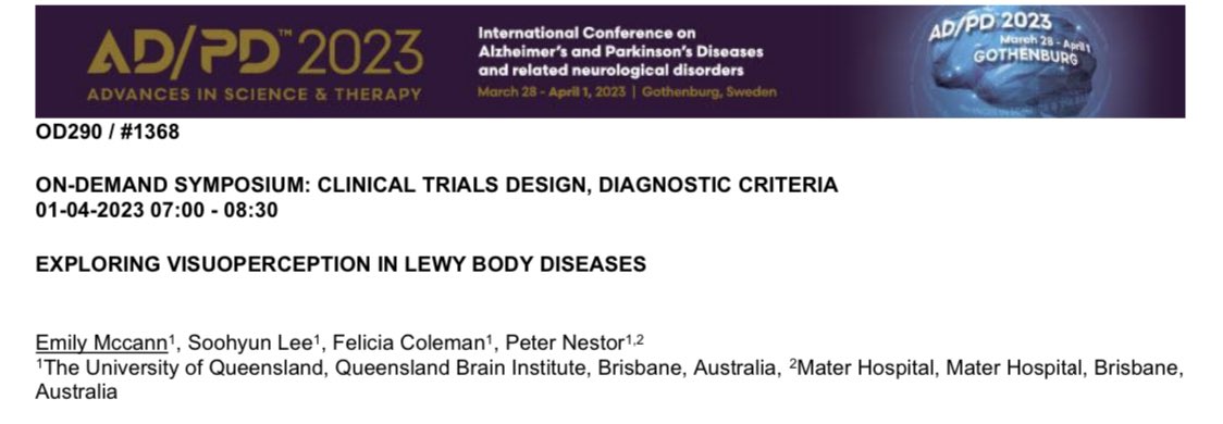 McCannEm's tweet photo. It was so exciting to be a part of the ADPD2023 conference in Gothenburg, Sweden. Such a great opportunity to share my research and be inspired by the amazing research presented! 
#adpd2023 https://t.co/Y7Dv5st81s