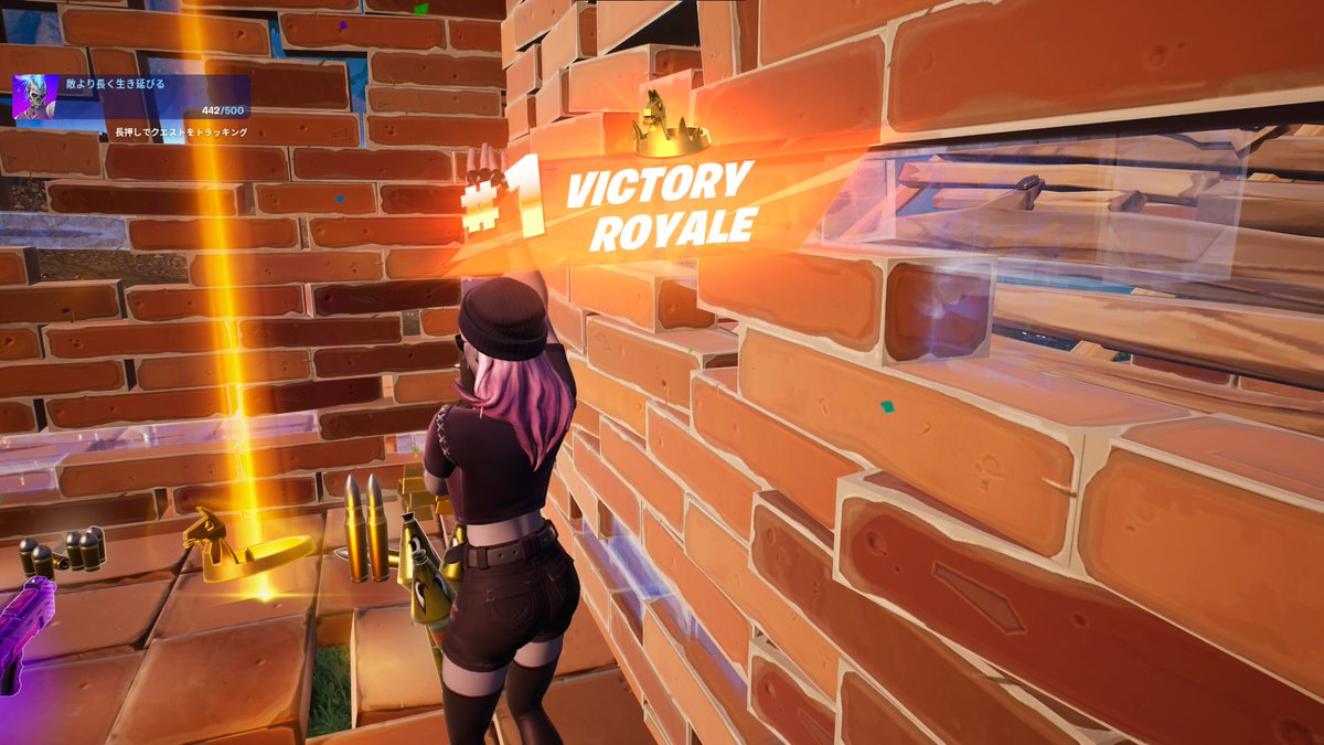 XlaPlay's tweet photo. 久しぶりにフォートナイトした。一発ビクロイして満足してやめちゃったｗ
#Fortnite #フォートナイト https://t.co/fM4hsdMZgW