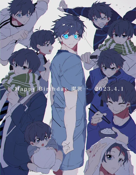 #潔世一生誕祭2023#潔世一誕生祭2023せっかく描いたからよっちゃん誕 
