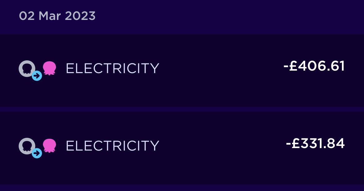 ryanreynolds98's tweet photo. @OctopusEnergy @g__j what is going on here 

You’ve charged me over £400 for electric 

You did this last month then credited it all back ? 

Can you please sort my account out because it is really messed up https://t.co/OZXRd9o5As
