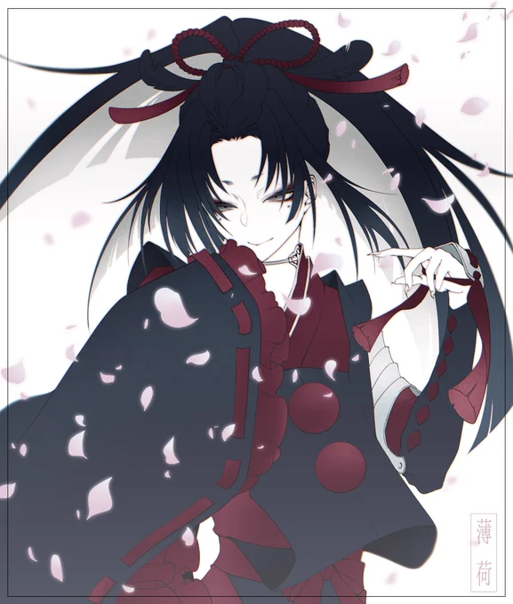 線画は気に入ってたのにどうしても思うように塗れずベタ塗りでお茶を濁した小烏丸さんでした 