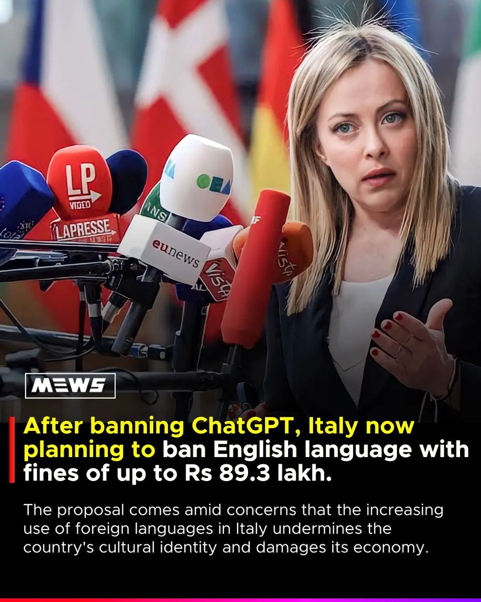 ChatGPT के बाद, इटली अंग्रेजी भाषा पर प्रतिबंध लगाने की योजना बना रहा है |_60.1