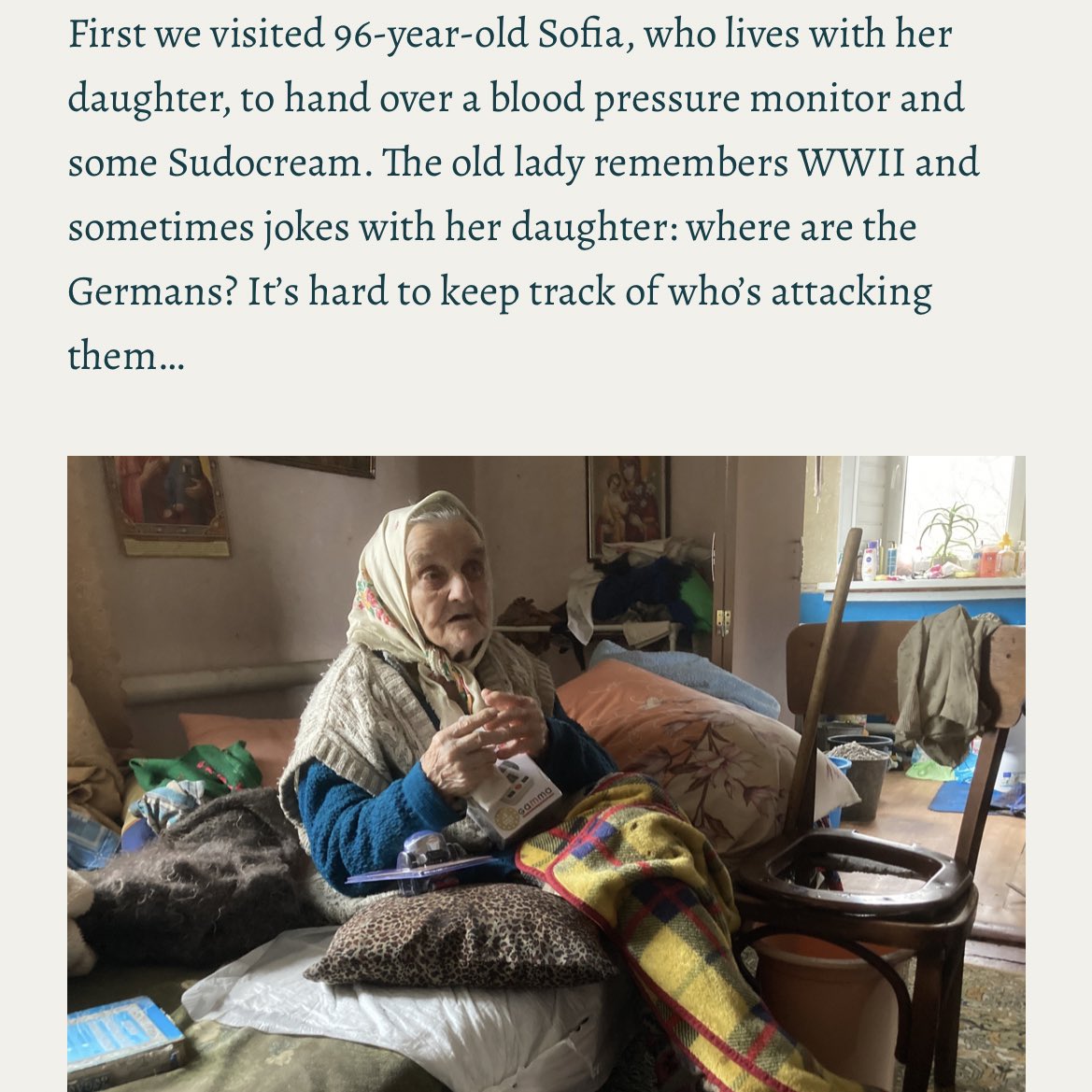 sasha_weirdsley's tweet photo. Help @Anna_Bowles help Ukrainian women survive Russia’s war. ⬇️ https://t.co/uKiI0KkVUe