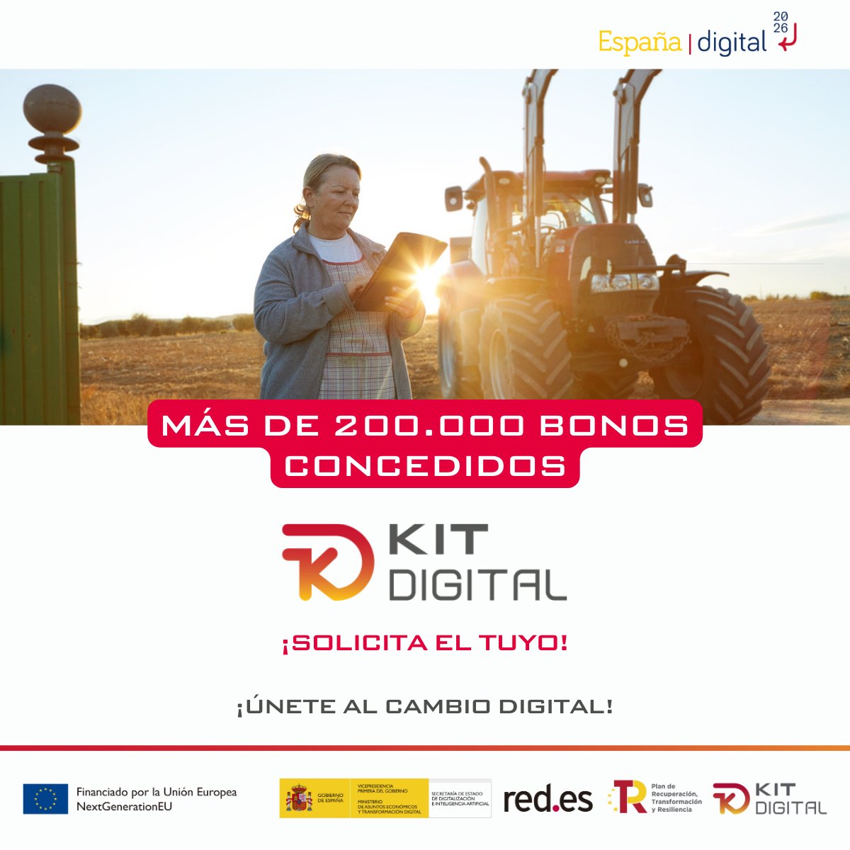 redpuntoes's tweet photo. ¡#KitDigital aprueba con sobresaliente!🧑🏫

Ya se han concedido más de 200.000 bonos del programa más demandado de la historia de España y 1.000 millones de euros de los fondos europeos del #PlanDeRecuperación están en manos de las pymes.

@_minecogob @SEDIAgob #NextGenerationEU https://t.co/TjKhZP6Ypd