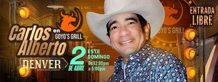 #RT <a href="/laradioveguera/">la radioveguera</a>: RT @canalinformatvo: atencion #Denver #CarlosAlbertoParra en #goyosgrill #musicallanera