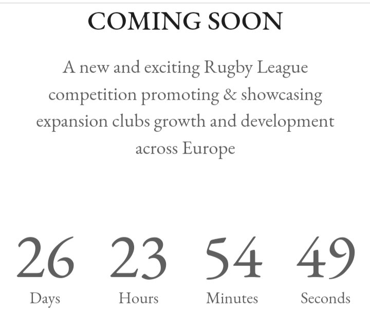 The countdown begins