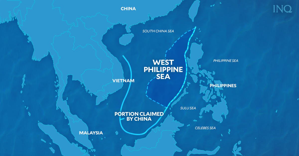 keijejercito's tweet photo. “West Philippine Sea” is NOT “South China Sea”. 

Many of us think that the term “West Philippine Sea” is synonymous with “South China Sea”.  However, it is not. 

📸: @inquirerdotnet https://t.co/lm43sAAYjd