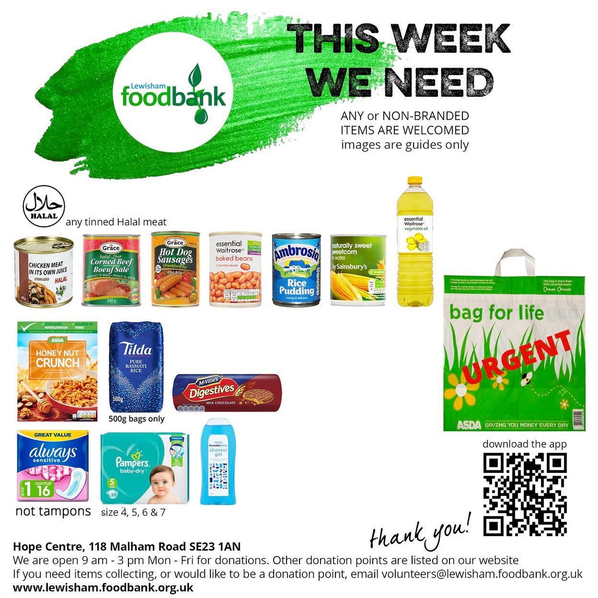 lewishamfood's tweet photo. Just a little reminder of our most needed items at the moment for anyone who’s thinking of donating.
Many thanks to everyone who has arranged a supermarket delivery in the last week. You really have made a massive difference.
#ThisWeekWeNeed https://t.co/xI4nGqkXEg