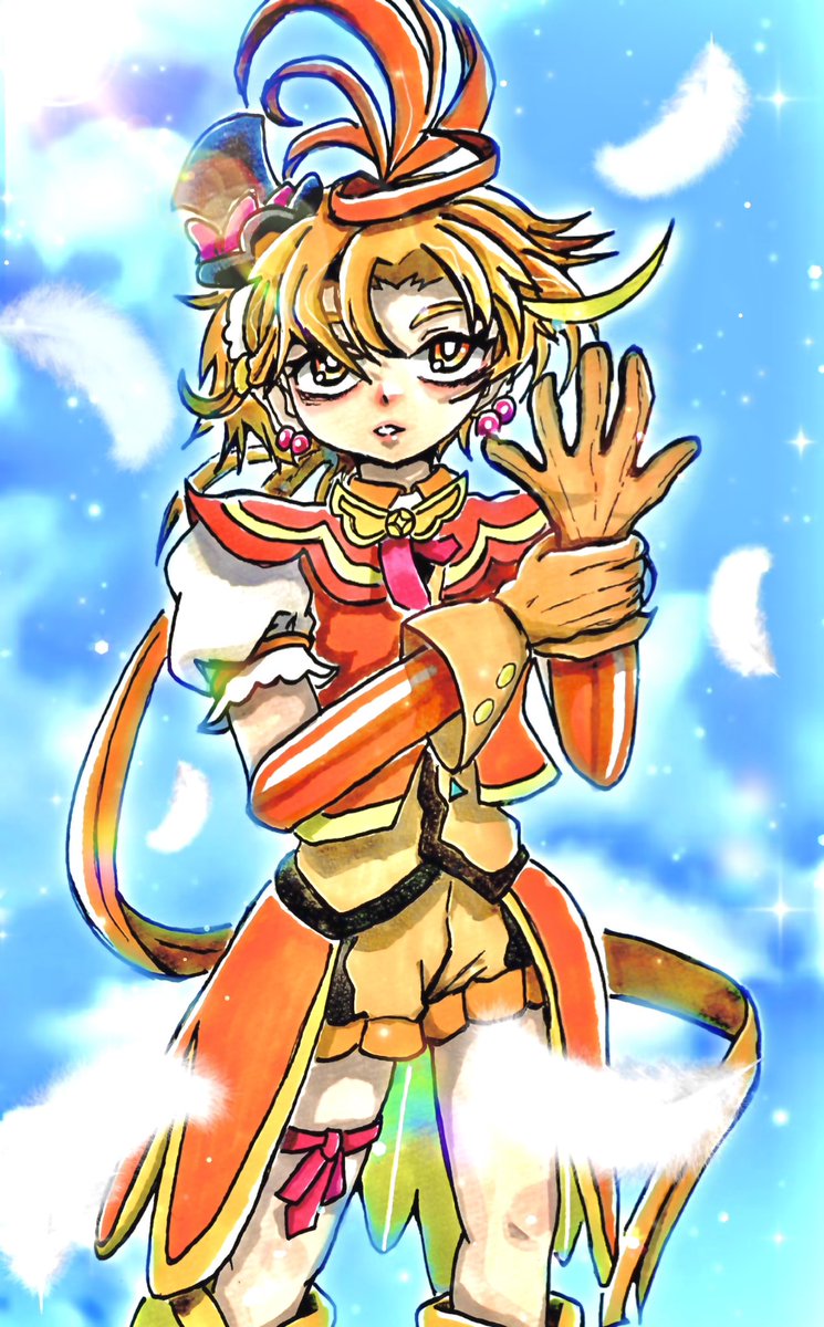 「飛翔。#precure#ひろがるスカイプリキュア #ひろプリ #プリキュア #キ」|あらんぷのイラスト