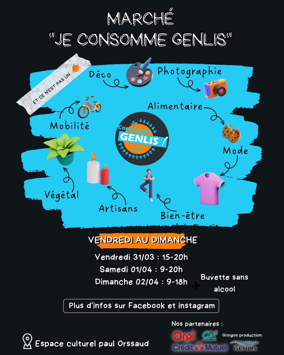 Marché «  Je consomme Genlis » 
Une idée portée par la nouvelle association de commerçants.