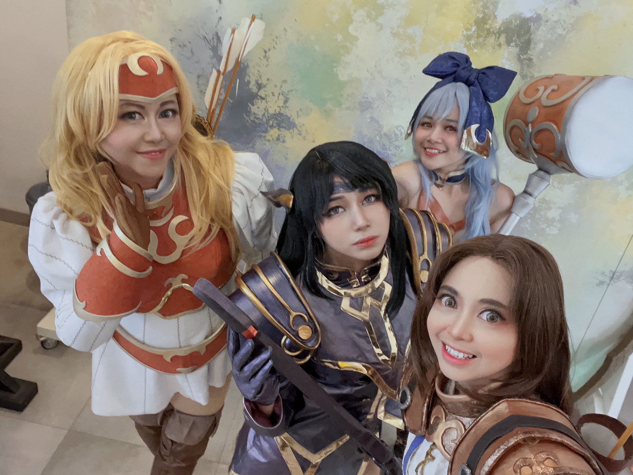 nina oruntia on X: "Legend of Dragoon girls Miranda: Epi Rose : Nisa Shana  : me Meru : Araruna Our behind the scene group selfie. #cosplay  #gamecosplay #legendofdragoon #legendofdragooncosplay #shanacosplay  #mirandacosplay #rosecosplay #